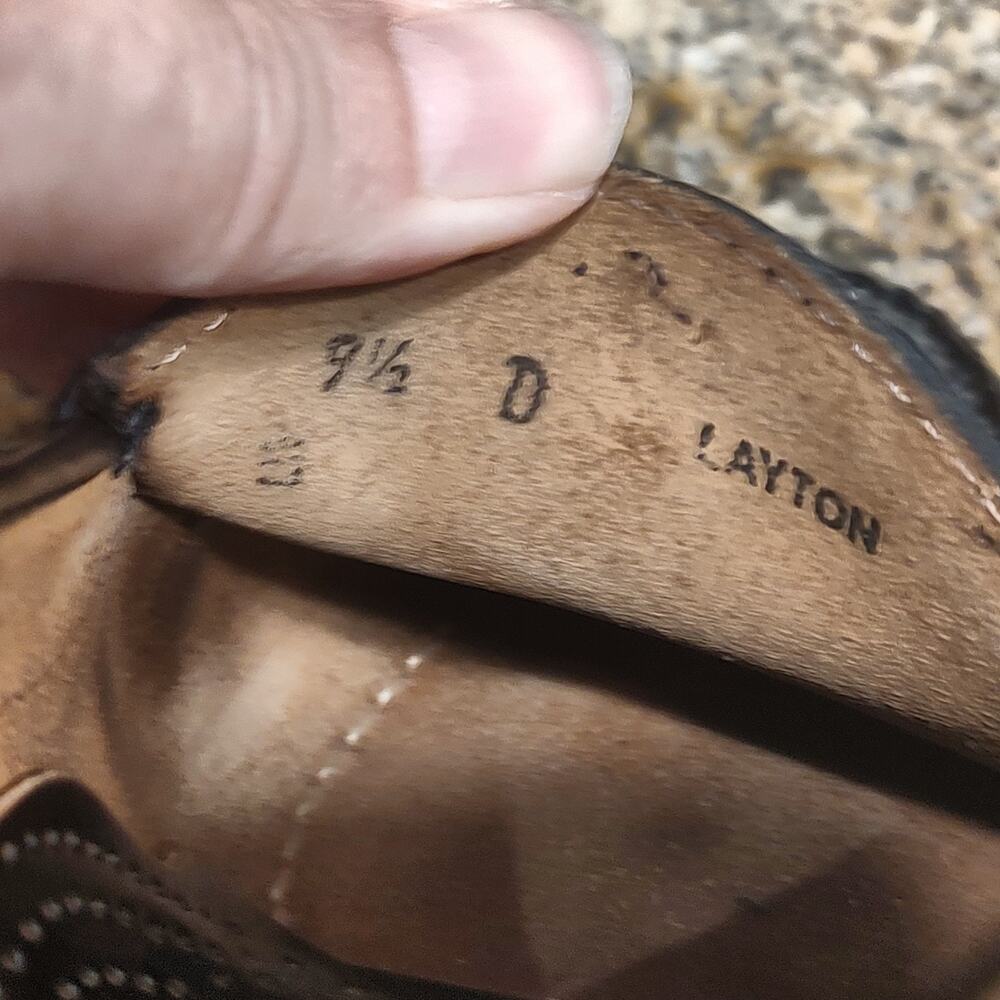 G.H. Bass & Co. Black Leather Mens Loafers Size 9.5D Layton - Picture 13 of 14